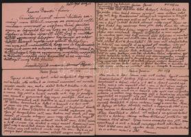 1934-1940 Vegyes tábori postai levelezőlap tétel, 11 db