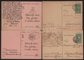 1934-1940 Vegyes tábori postai levelezőlap tétel, 11 db