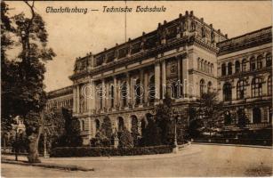 Berlin, Charlottenburg, Königl. Technische Hochschule / school, castle (wet damage)