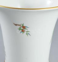 Herendi hecsedli mintás váza, jelzett, 2. oszt, hibátlan, m: 15,5 cm