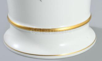 Herendi hecsedli mintás váza, jelzett, 2. oszt, hibátlan, m: 15,5 cm