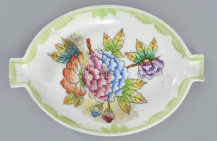 Herendi hamuzó és tálka, egyiken lepattanással, kopással