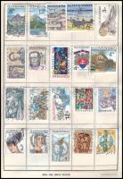 Csehszlovákia 1988-1992 137 db klf bélyeg + Szlovákia 1993-2008 81 db klf bélyeg cserefüzetben
