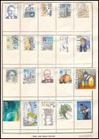 Csehszlovákia 1988-1992 137 db klf bélyeg + Szlovákia 1993-2008 81 db klf bélyeg cserefüzetben