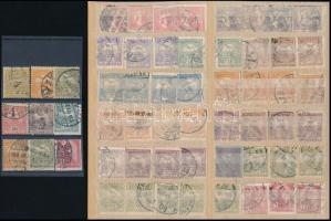 1900-1913 105 db elfogazott Turul bélyeg