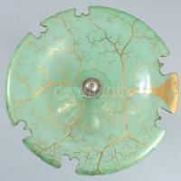 Antik ezüst (Ag) talpas kínáló, jelzett, d: 21 cm, m: 15 cm