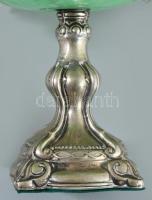 Antik ezüst (Ag) talpas kínáló, jelzett, d: 21 cm, m: 15 cm