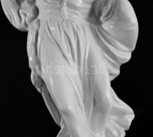 Herendi táncoló juhász. Fehérmázas, jelzett, hibátlan, m: 29 cm