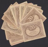 Cári Oroszország 1917. 20R (30x) T:II,III,IV