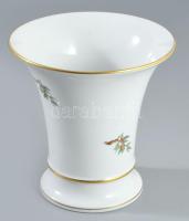 Herendi hecsedli mintás váza, jelzett, 2. oszt, hibátlan, m: 15,5 cm