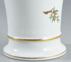 Herendi hecsedli mintás váza, jelzett, 2. oszt, hibátlan, m: 15,5 cm