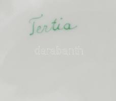 Herendi Tertia 2 darab kínáló, jelzett, d: 27 cm + kínáló fedél nélkül, d: 16,5 cm