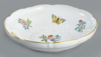 Herendi Viktória mintás kínáló, jelzett, hibátlan, d: 18 cm