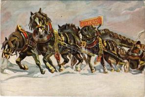 Első Magyar Részvény-Serfőzde, Paracelsus sör reklámlapja / Hungarian beer advertisement (Rb)