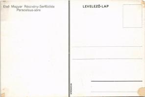 Első Magyar Részvény-Serfőzde, Paracelsus sör reklámlapja / Hungarian beer advertisement (Rb)