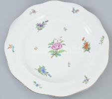 Herendi virág- és fácánmintás kínáló, jelzett, hibátlan, d: 33 cm