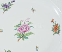 Herendi virág- és fácánmintás kínáló, jelzett, hibátlan, d: 33 cm