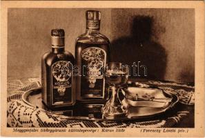 Meggyesfalva, Mureseni; Meggyesfalvi likőrgyárunk különlegessége: Kórus likőr. Ferenczy László felvétele. Erdélyrészi Hangya Szövetkezet / liquor beverages (EK)