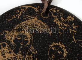 Rosenthal "Juli Nocturne" dísztál, terv.: Björn Wiinblad (1918-2006). Jelzett, hibátlan, d...