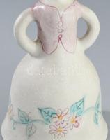 Kézműves nő figurális váza, hibátlan, m: 21,5 cm