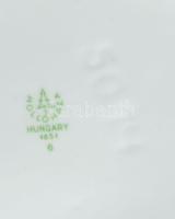 Hollóházi virágmintás váza, jelzett, hibátlan, m: 20 cm