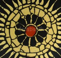 Ferenczy Kati: Falitál, jelzéssel, hibátlan, d: 25 cm