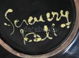 Ferenczy Kati: Falitál, jelzéssel, hibátlan, d: 25 cm