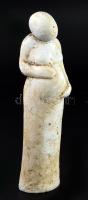 DBG jelzéssel: Állapotos nő, gipsz, m: 19 cm