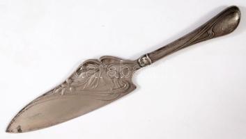 Szecessziós süteménylapát, h: 29 cm