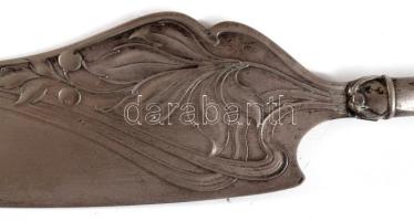 Szecessziós süteménylapát, h: 29 cm