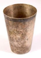 Alpakka keresztelőpohár, m: 10 cm