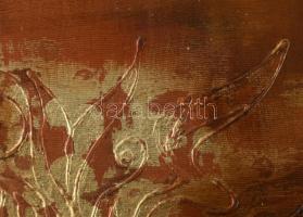 Nagy Imola (1976-): Aranyfa. Akril, vászon, jelzett 40x30 cm