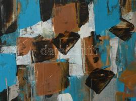 Nagy Imola (1976-): Feje tetejére állt a világ. Akril, vászon, jelzett 40x30 cm