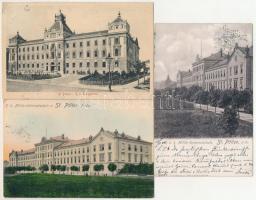 Sankt Pölten, St. Pölten - 3 pre-1945 town postcards