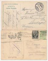ROMÁNIA - 2 db RÉGI város képeslap: Konstanca és Bukarest / 2 pre-1945 Romanian town postcards: Cons...