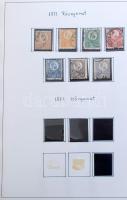 1871-1925 Magyar gyűjtemény maradvány a Réznyomat kiadástól Schaubek előnyomott albumban, az 1900-1909 közötti időszak hiányos (Beadó szerint: 435.000)