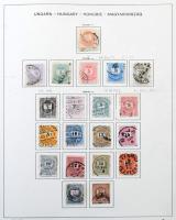 1871-1925 Magyar gyűjtemény maradvány a Réznyomat kiadástól Schaubek előnyomott albumban, az 1900-19...