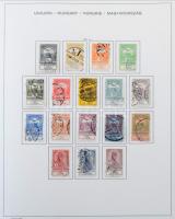 1871-1925 Magyar gyűjtemény maradvány a Réznyomat kiadástól Schaubek előnyomott albumban, az 1900-19...