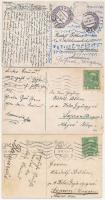 3 db RÉGI hadihajós képeslap / 3 pre-1945 K.u.k. Kriesgmarine art postcards, Navy