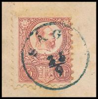 1871 Kőnyomat 10kr + Réznyomat 5kr vegyes bérmentesítés ajánlott levélen (380.000) / Mi 4 + 10 mixed...