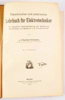 J. Fischer-Hinnen: Theoretischen und praktisches Lehrbuch für Elektrotechniker. Mit besonderer Berücksichtigung der Berechnung und Prüfung von Maschinen und Transformatoren. Zürich, 1922, Albert Rausstein, XII+550+4 p. Német nyelven. Korabeli egészvászon-kötés, kopott, foltos borítóval, sérült gerinccel, foltos lapokkal. + Jahn, Georg: Messungen an elektrischen Maschinen. Apparate, Instrumente, Methoden, Schaltungen. Berlin, 1925, Julius Springer, VII+1+394+2 p. Német nyelven. Kiadói aranyozott egészvászon-kötés, kopott borítóval.