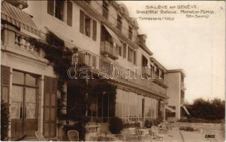 Genf, Geneva, Geneve; Saléve sur Genéve. Grandhotel Bellevue. Monnetier-Mornex (Hte: Savoie) Terrasse de l'Hotel