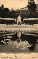 1915 Wien, Vienna, Bécs; I. Kaiserin Elisabeth Denkmal im k.k. Volksgarten / Sissi statue (EK)