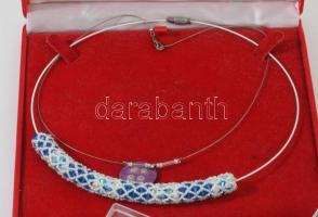 Doboznyi bizsu tétel, közte kézzel készült darabok, rózsakvarc, stb