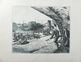 Új március 11 db nagy méretű rézkarcot tartalmazó mappa: Gönczi Béla, Molnár Gabriella, Bauer, Kovác...