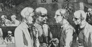 Új március 11 db nagy méretű rézkarcot tartalmazó mappa: Gönczi Béla, Molnár Gabriella, Bauer, Kovác...