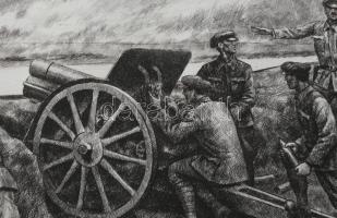 Új március 11 db nagy méretű rézkarcot tartalmazó mappa: Gönczi Béla, Molnár Gabriella, Bauer, Kovác...