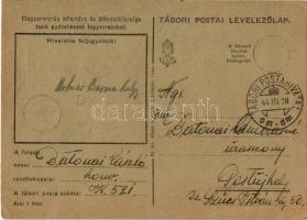 1944 Tábori Postai Levelezőlap - kézzel rajzolt, szarvas és nyúl, húsvéti üdvözlet / WWII Hungarian ...
