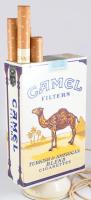 cca 1970/80 Camel Filters kocsmai világító reklám, kopással, működik, m: 68 cm