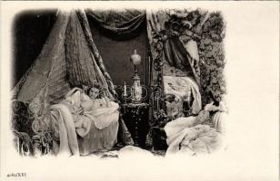 Erotic lady art postcard. 4080/XVI